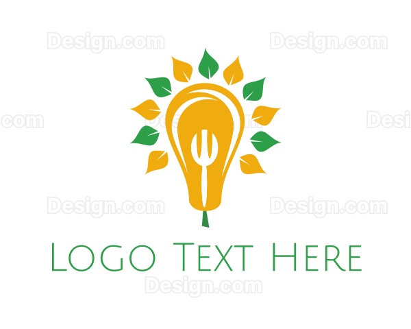 Fork Pear Bulb Logo