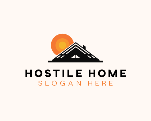 Home Repair Roofing logo design