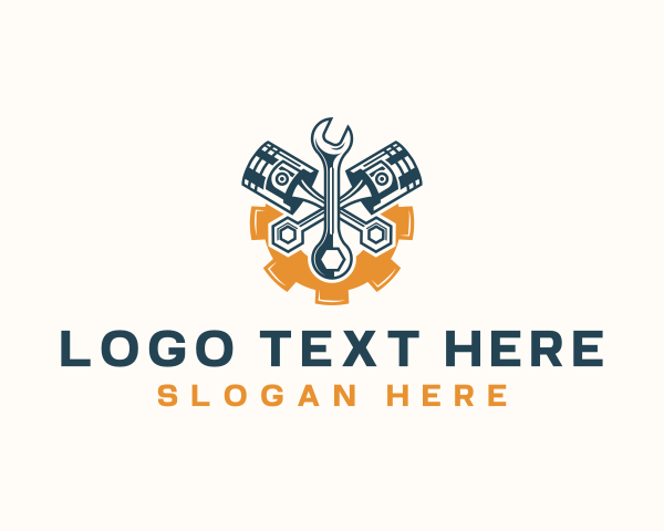 Engine Machinery Wrench logo