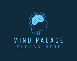 Human Brain Intelligence logo design