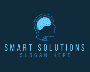 Human Brain Intelligence logo design