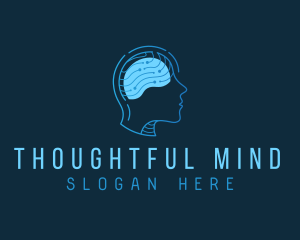 Human Brain Intelligence logo design