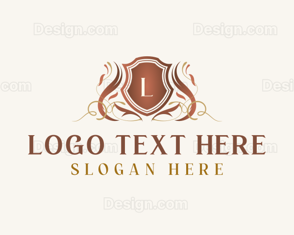 Luxury Shield  Insignia Logo