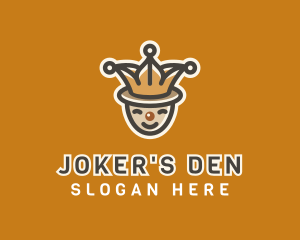 Circus Jester Clown logo