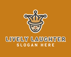 Circus Jester Clown logo