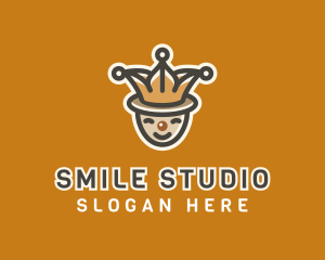 Circus Jester Clown logo