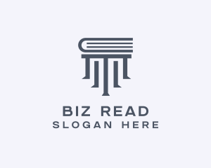 Library Book Pillar  logo design