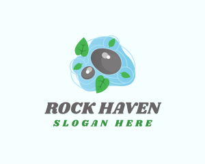 Nature Stone Pebble logo design