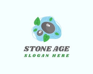 Nature Stone Pebble logo design