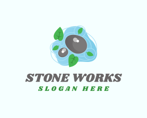 Nature Stone Pebble logo design