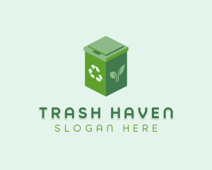 Trash Bin Sanitation logo design