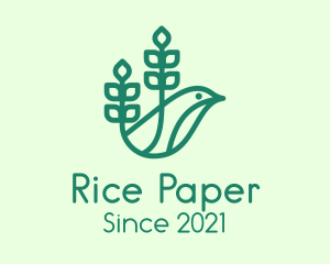 Green Eco Bird logo design