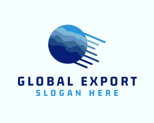 Global Delivery Sphere logo design