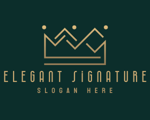 Premium Elegant Crown  logo design