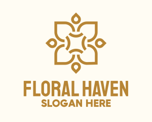 Golden Floral Centerpiece logo