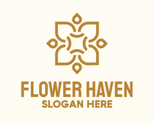 Golden Floral Centerpiece logo