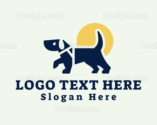 Pet Dog Walking Logo