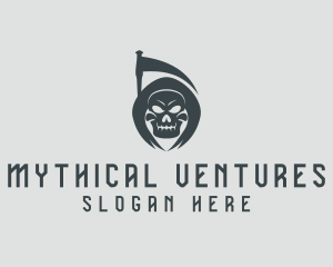 Evil Skull Reaper logo design