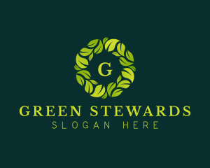 Organic Leaf Gardening logo design