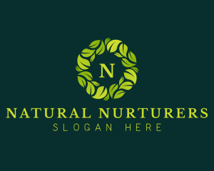 Organic Leaf Gardening logo design