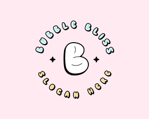 Cute Quirky Bubble logo design