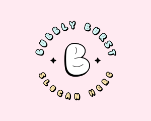 Cute Quirky Bubble logo design