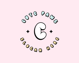 Cute Quirky Bubble logo design