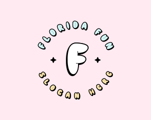 Cute Quirky Bubble logo design