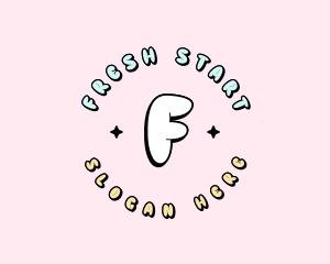 Cute Quirky Bubble logo design