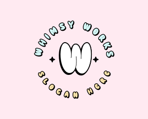 Cute Quirky Bubble logo design