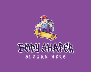 Rich Skater Boy logo design