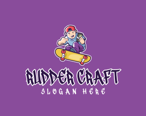 Rich Skater Boy logo design