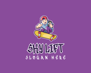 Rich Skater Boy logo design