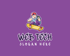 Rich Skater Boy logo design