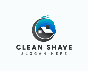 House Splash Cleaning logo design