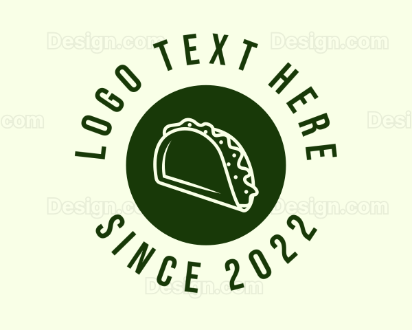 Green Taco Circle Logo