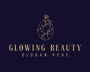 Skincare Wellness Flower logo