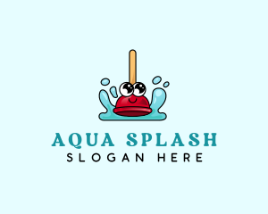 Plumbing Plunger Splash logo