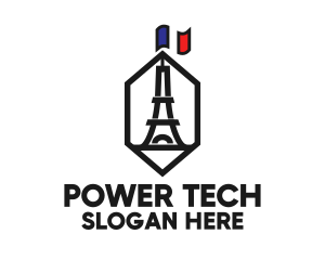 Eiffel Tower Landmark Logo