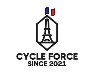 Eiffel Tower Landmark logo design