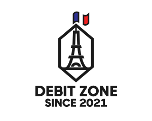 Eiffel Tower Landmark logo design