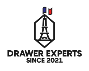 Eiffel Tower Landmark logo design