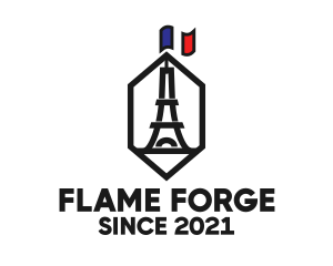 Eiffel Tower Landmark logo design