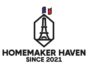 Eiffel Tower Landmark logo design