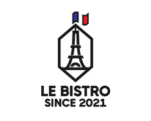 Eiffel Tower Landmark logo