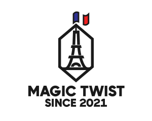 Eiffel Tower Landmark logo design