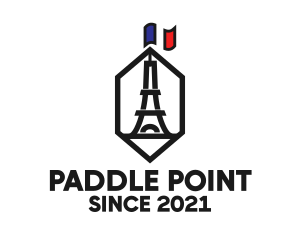 Eiffel Tower Landmark logo design