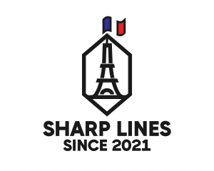 Eiffel Tower Landmark logo design