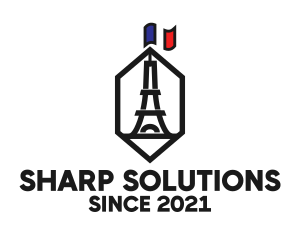 Eiffel Tower Landmark logo design