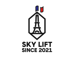 Eiffel Tower Landmark logo design